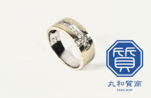 【K14 ダイヤモンド付き　指輪】を狭山市にお住まいのお客様からお買取させていただきました！