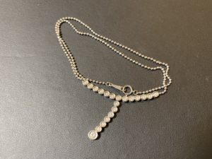 プラチナ(Pt950)ダイヤモンドのネックレスをお買取させていただきました。
