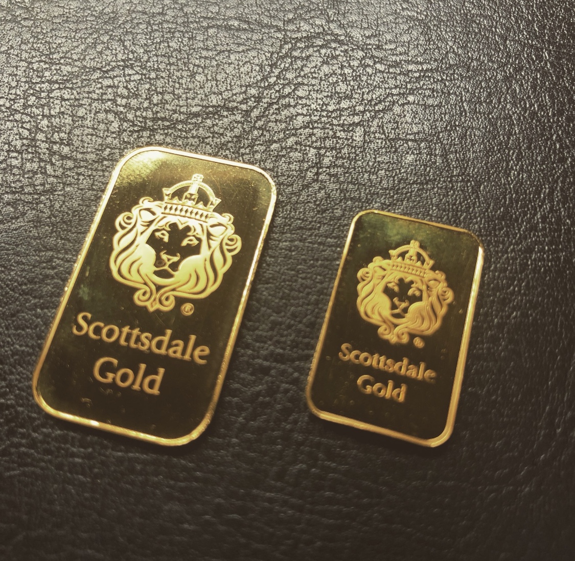 純金(K24,24金)スコッツデール社 ゴールドバー インゴットをお買取させていただきました。
