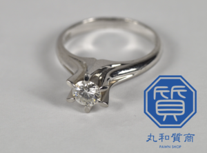 プラチナ(Pt850)ダイヤモンドの指輪 0.3カラットをお買取！価格の相場は？