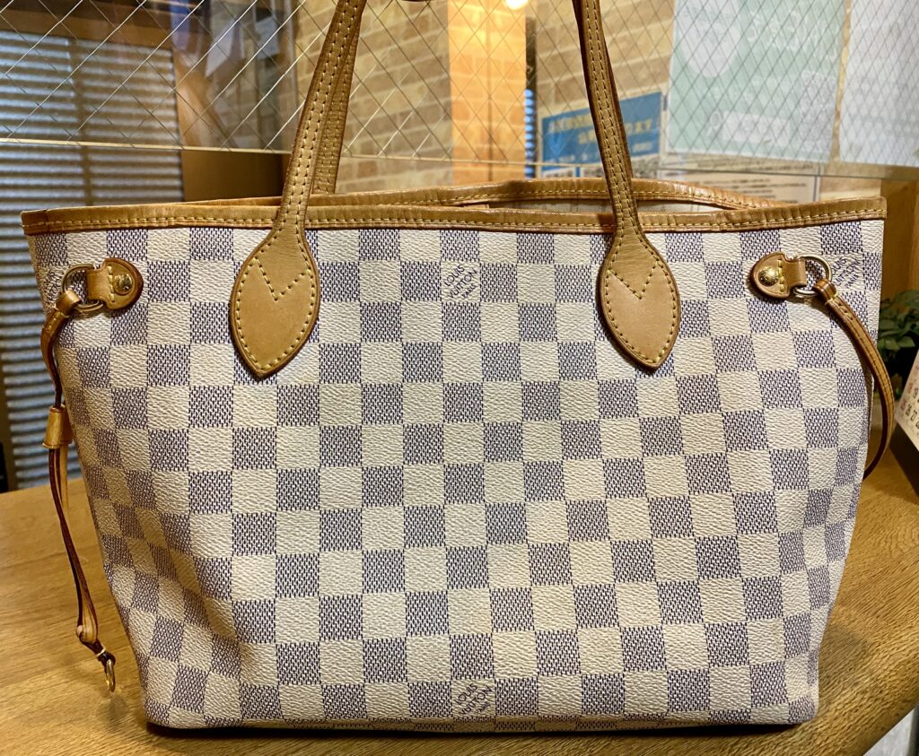 ルイ ヴィトン ダミエ アズール ネヴァーフルPM N51110 トートバッグ バッグ LV 0038  LOUIS VUITTON