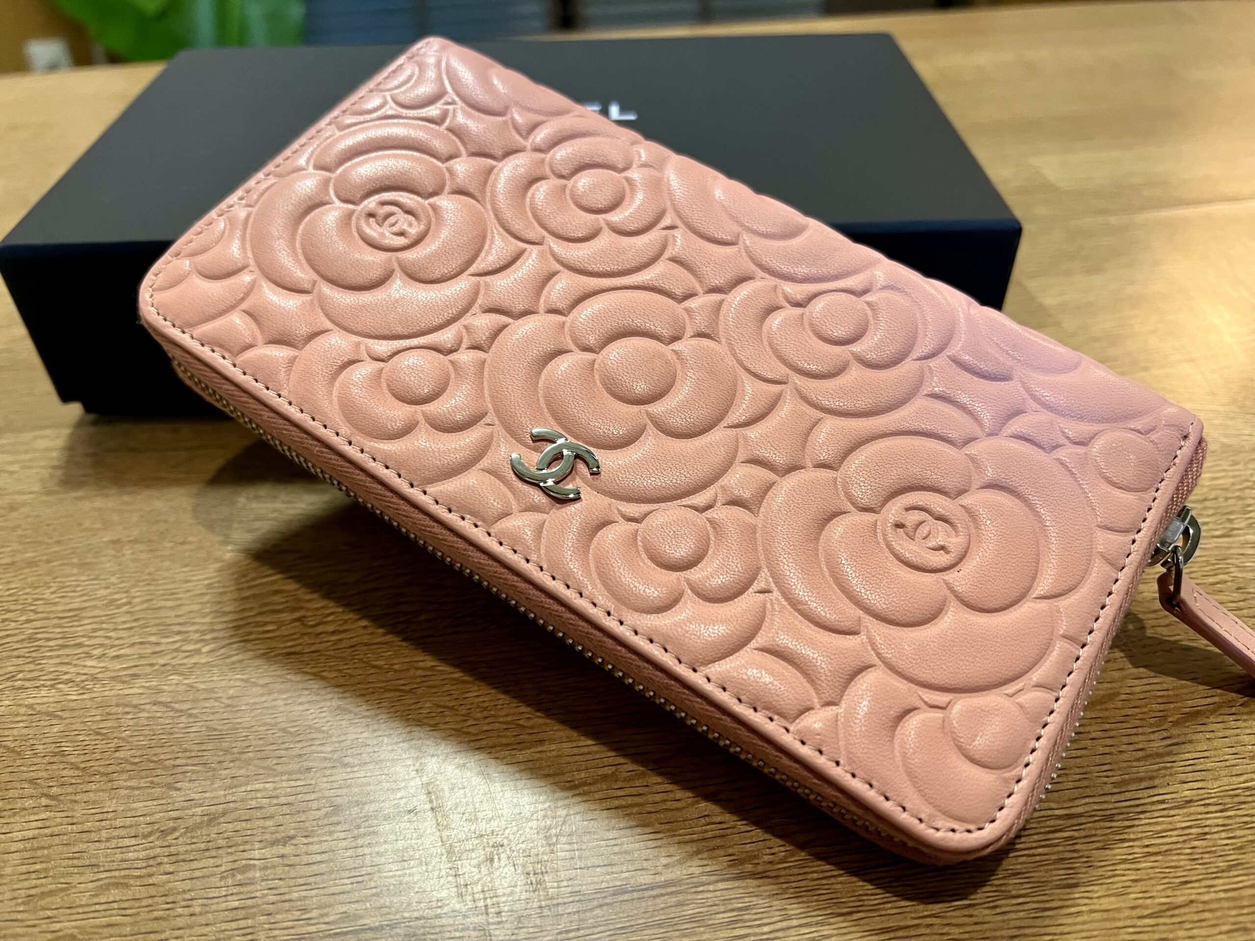 【正規新品】CHANEL カメリア　ピンク　長財布