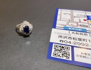サファイアの指輪,リング プラチナ(Pt900) ダイヤモンド取り巻きを買取！価格相場は