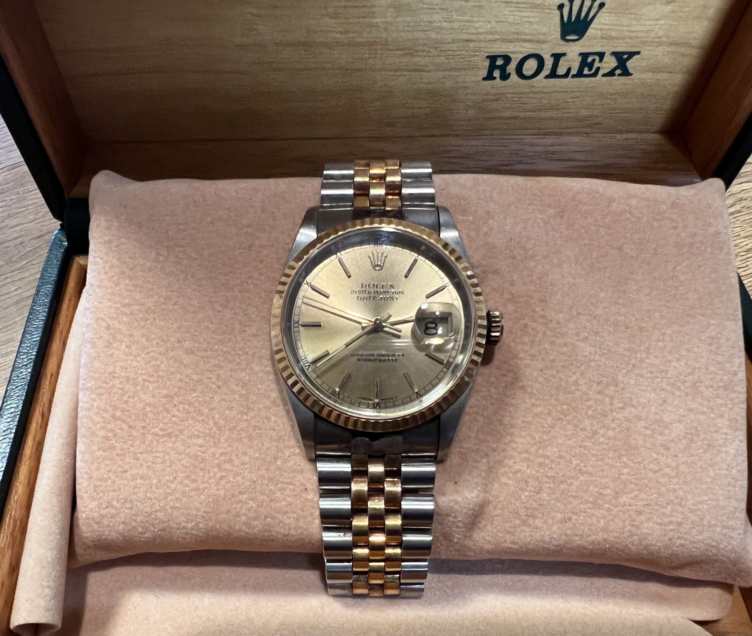 参考価格】ROLEX ロレックス 16233 デイトジャスト コンビ コマ あまり