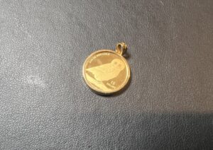 ツバル フクロウ金貨 1/10oz 15ドル 純金(K24,24金)をお買取！価格の相場は？