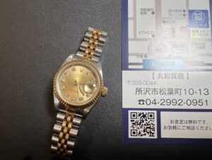 ロレックス デイトジャスト レディース 69173G 10P ダイヤモンド 旧ダイヤ シャンパン文字盤 X品番を買取！価格相場は