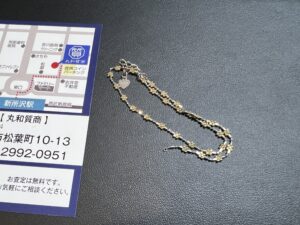 切れた金ネックレス(K18/750)をお買取！価格の相場は。