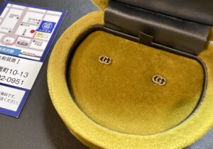 グッチ ピアス ダブルG K18WGダイヤモンドをお買取！価格の相場は？