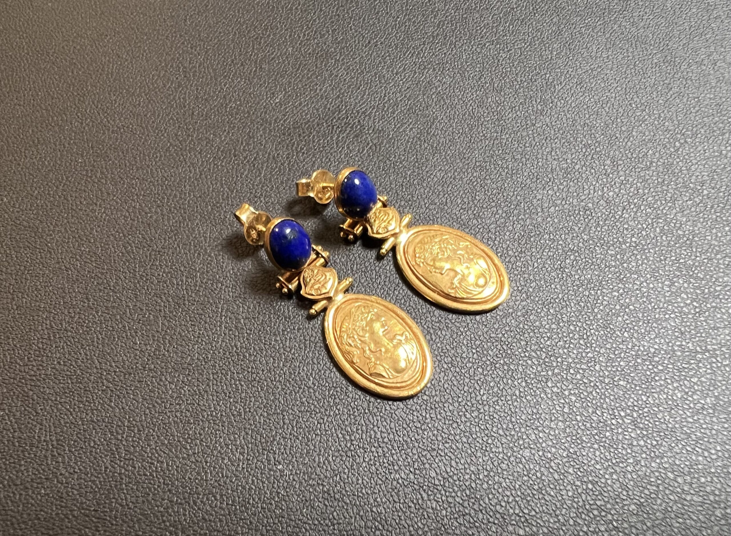 金ピアス(K18)ラピスラズリをお買取！価格の相場は？