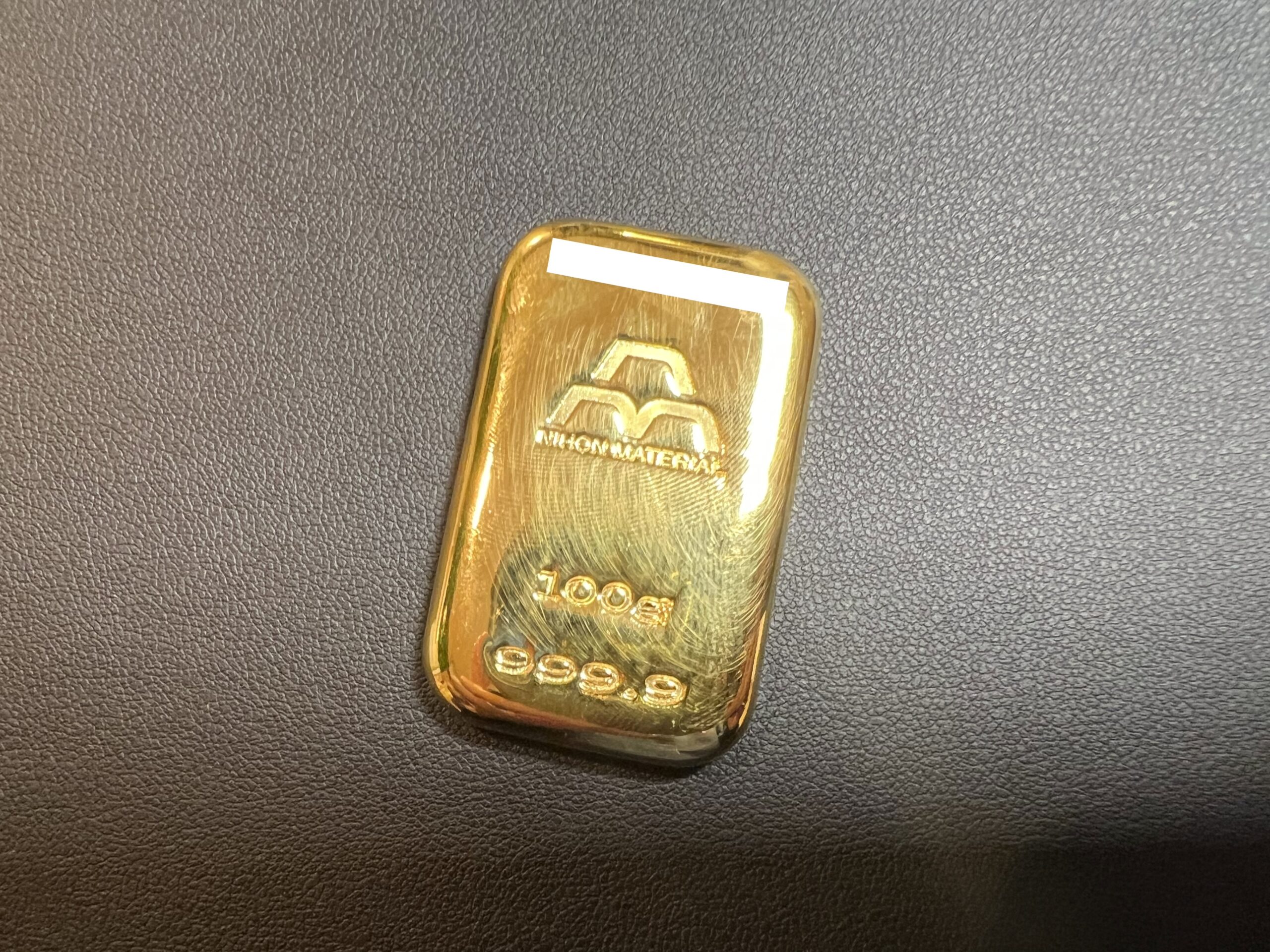 日本マテリアル 純金インゴット(K24) 100gをお買取！価格の相場は