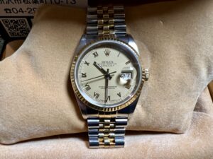 ロレックス デイトジャスト Ref.16233 シャンパン ローマン文字盤をお買取！価格相場と推移は
