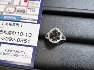 ブラックダイヤモンドリング,指輪(K18WG,18金)をお買取！価格の相場は？