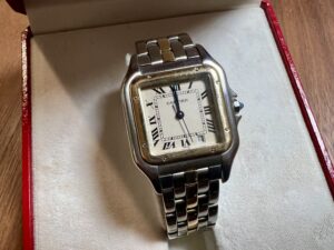 カルティエ パンテールMM 183949 SS×YG QZ アイボリー文字盤をお買取！価格相場は