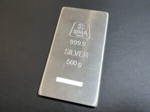 井島貴金属 純銀インゴット 500gをお買取！価格相場は