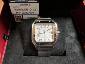 所沢でカルティエ サントス LM WSSA0018の買取実績